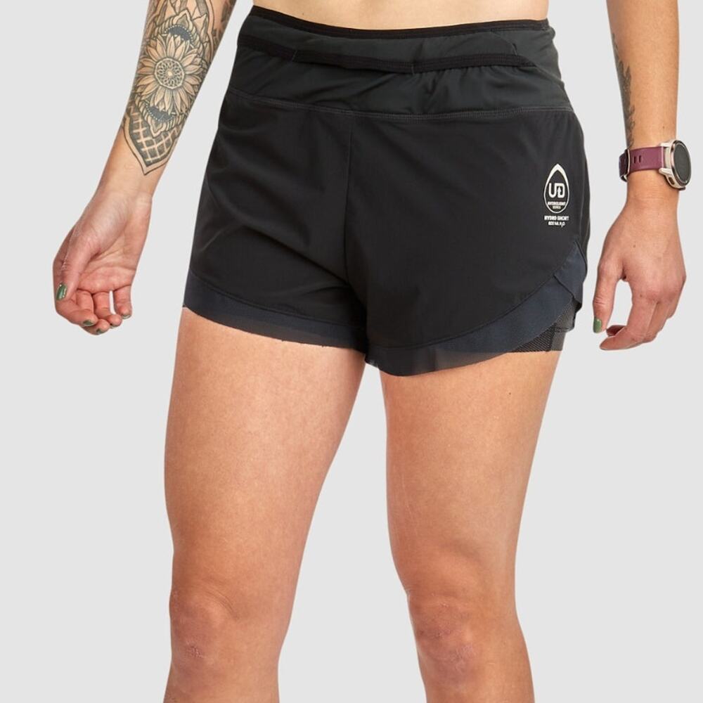 Ultimate Direction Hydro Shorts Running Athletic Women's Medium Black
